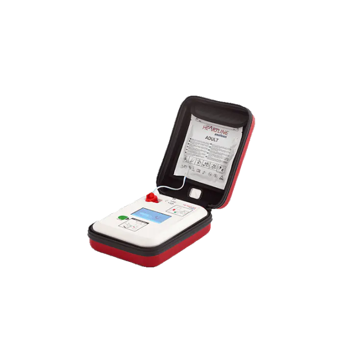 AED with screen and box